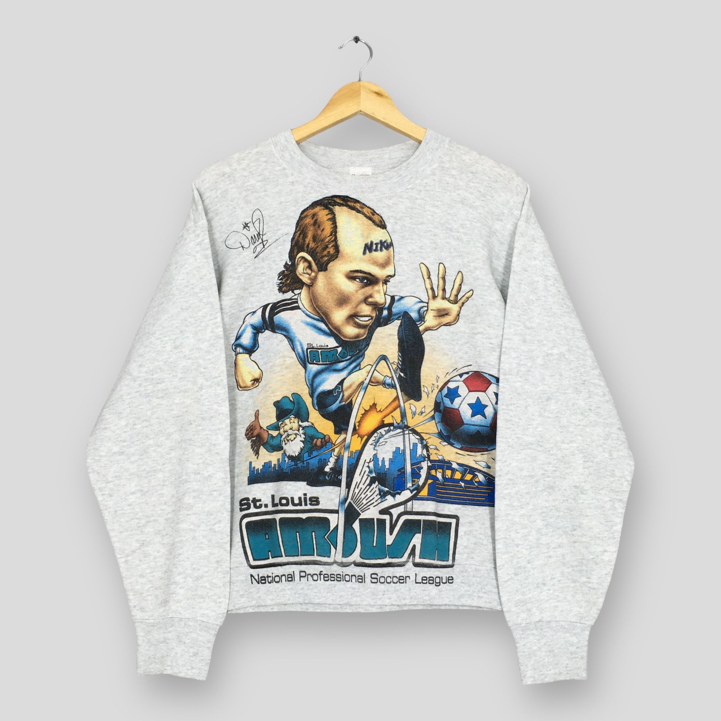 Fruit Of The Loom × Vintage Vintage Rare St. Louis Ambush MASL Sweatshirt Medium Size US M / EU 48-50 / 2 - 1 Thumbnail