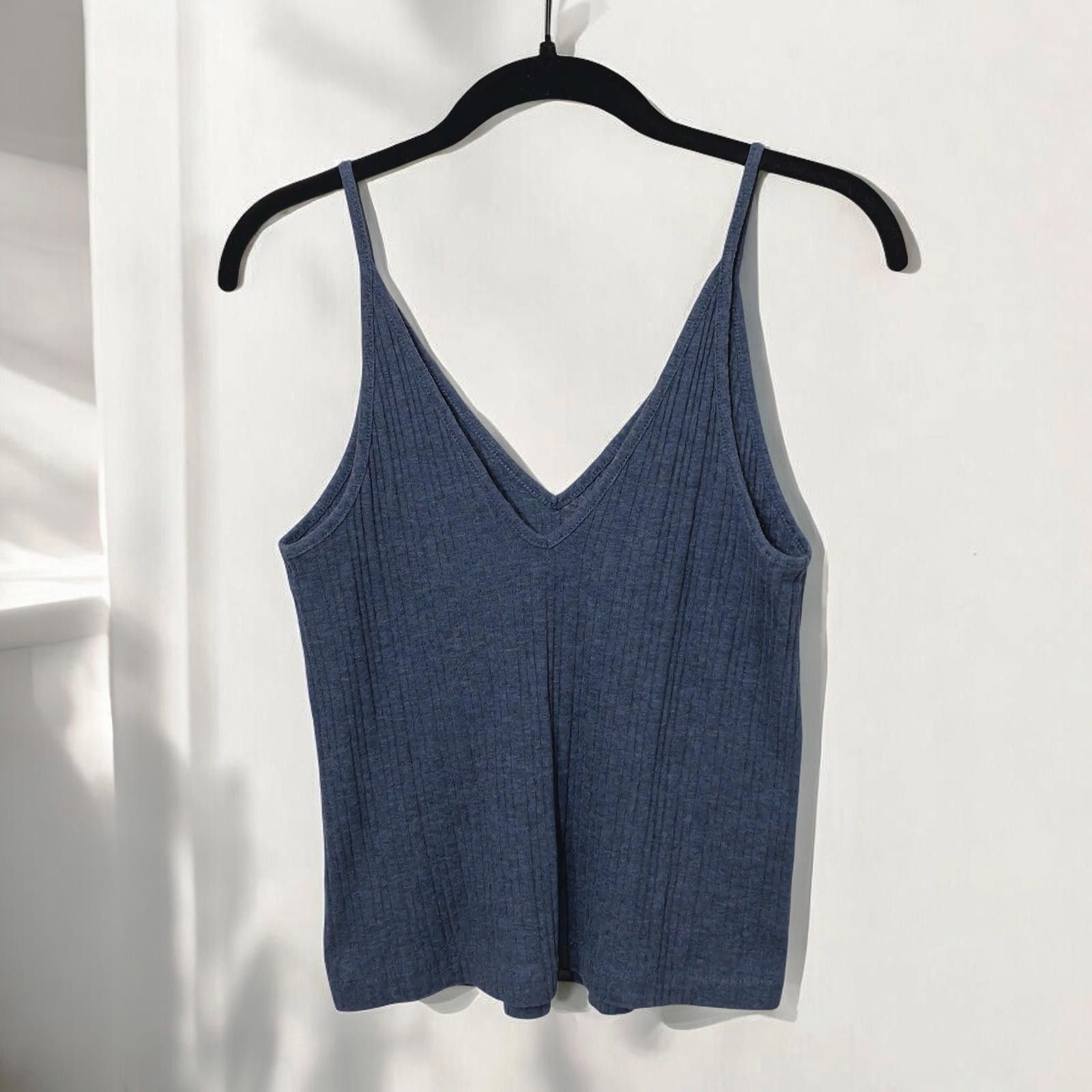 Asos Soso Women's V-Neck Ribbed Tank Top Size XXS / US 00 / IT 34 - 2 Thumbnail