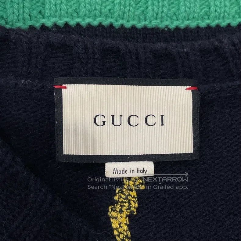 Gucci Gucci Patterned embroidered printed sweater Size US S / EU 44-46 / 1 - 5 Thumbnail