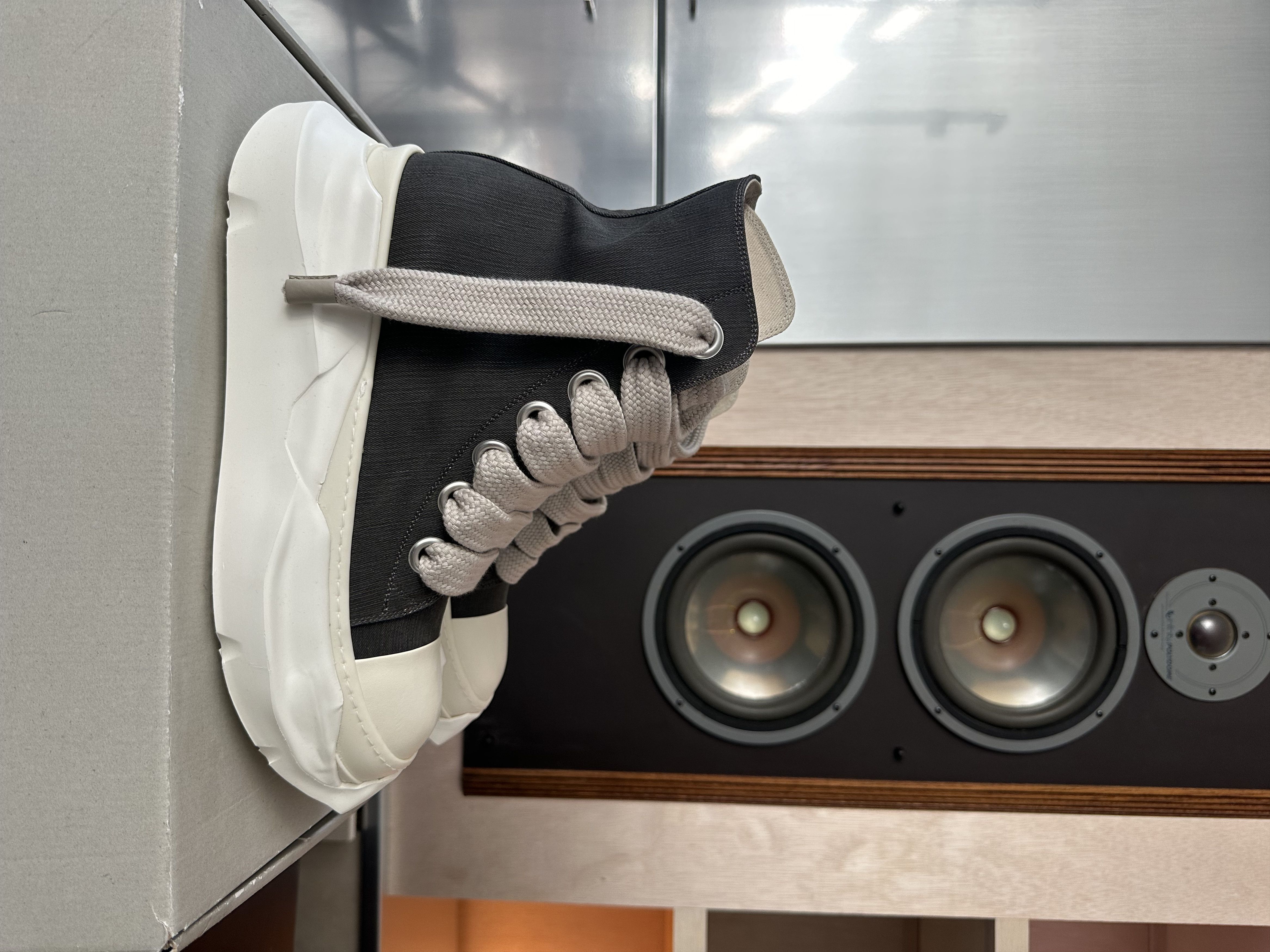 Rick Owens Drkshdw Abstract Jumbo Lace Grey Size 43.5/10.5