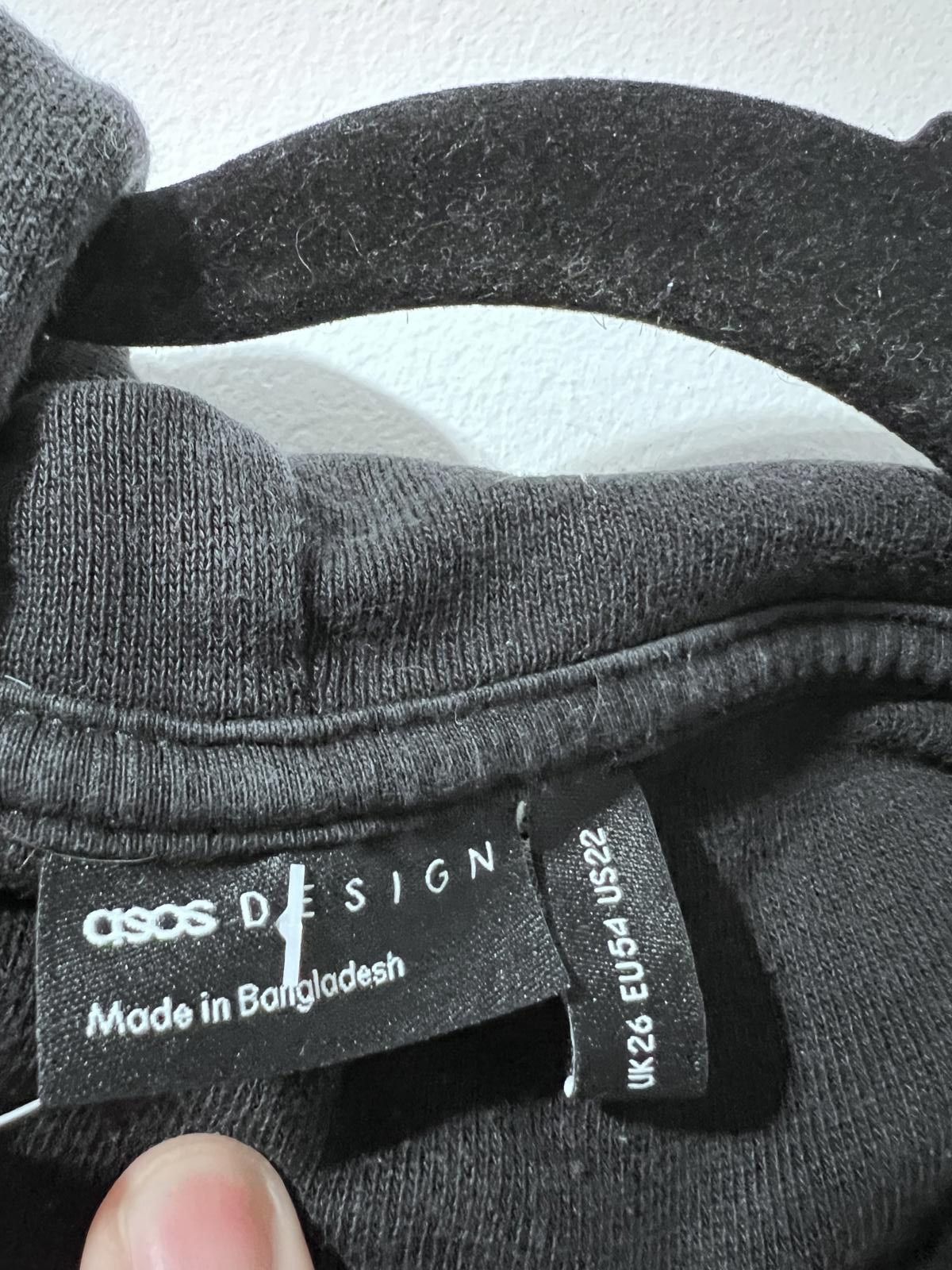 Other ASOS DESIGN Black Zip-Up Hoodie – UK 26 Size 3XL / US 20-22 - 2 Thumbnail