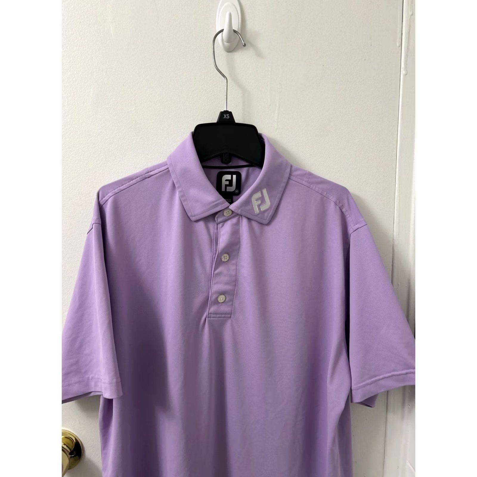 Footjoy FootJoy Polo Shirt Mens Size M Purple Short Sleeve Golf Performance Breathing Stretch Regular Fit Logo Size US M / EU 48-50 / 2 - 2 Thumbnail