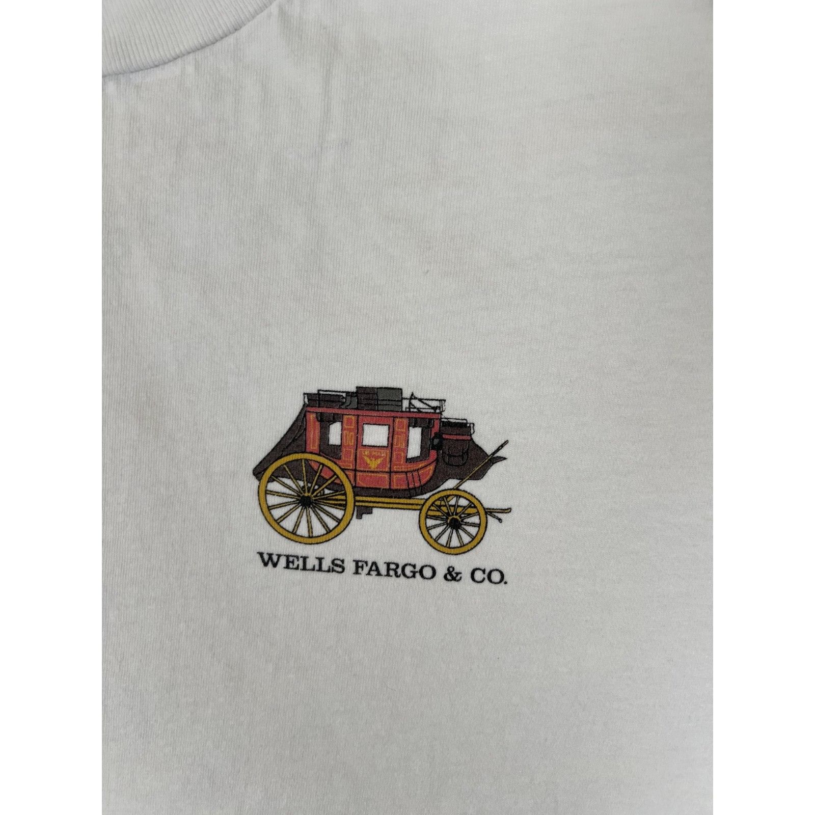 Hanes Vintage Wells Fargo & Co. T-Shirt Size XL USA Made Single St Size US XL / EU 56 / 4 - 2 Thumbnail