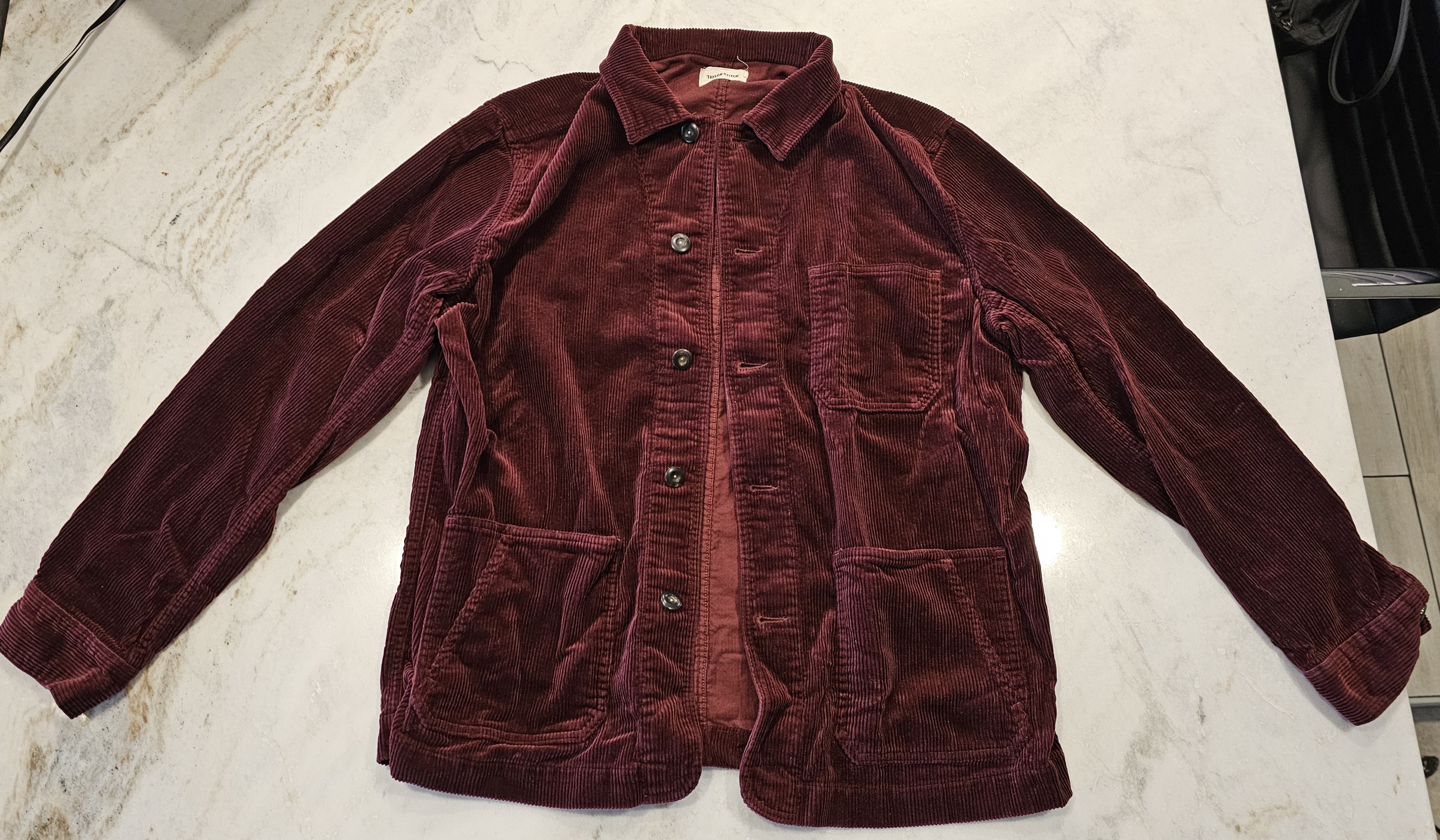 Taylor Stitch Taylor Stitch Ojai Jacket Burgandy Corduroy Xl Size US XL / EU 56 / 4 - 2 Thumbnail