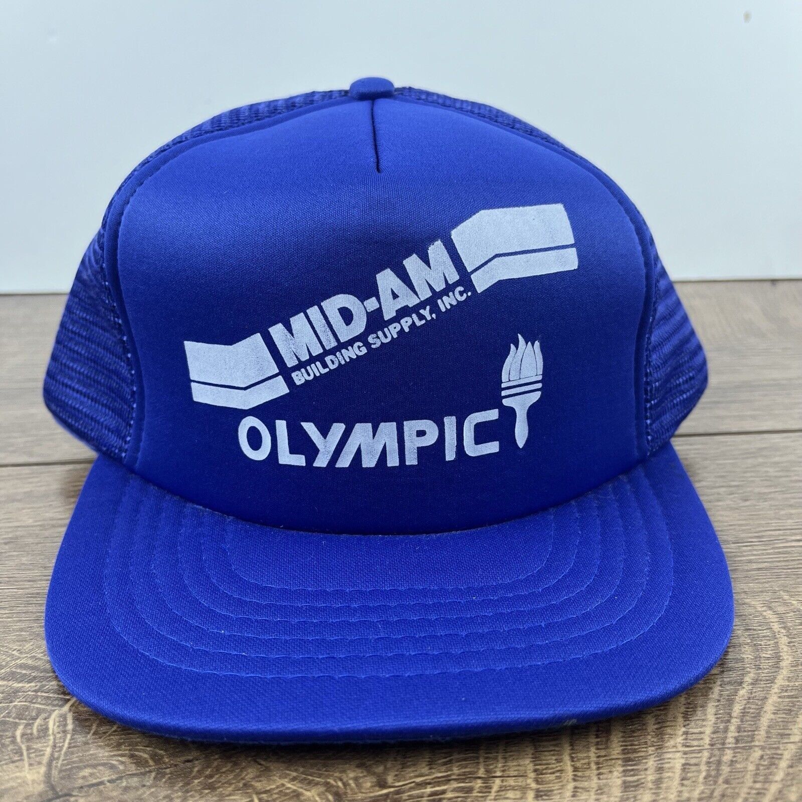 Other Mid Am Building Supply Hat Olympic Blue Adjustable Hat Blue Size ONE SIZE - 5 Thumbnail