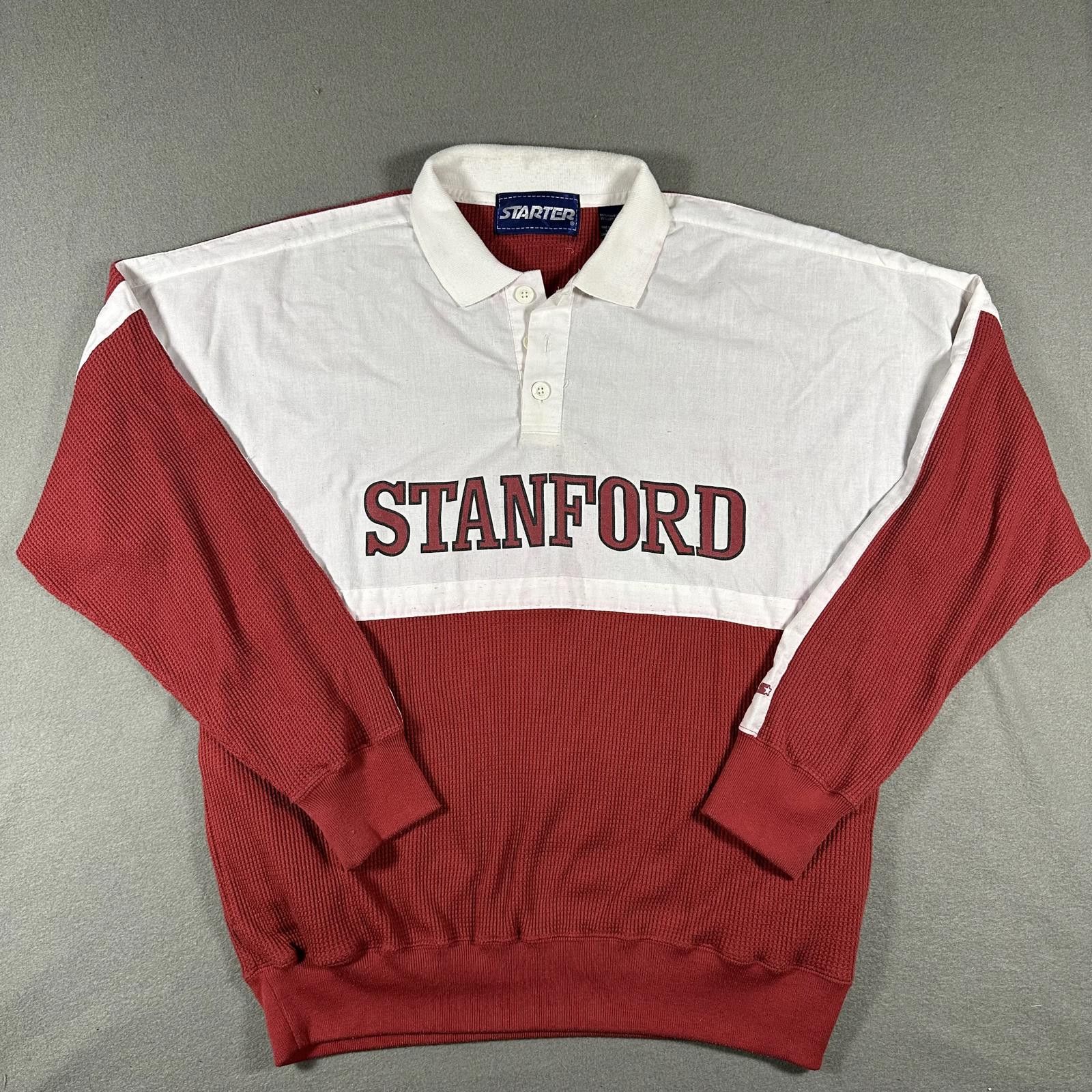 Starter Starter Men Long Sleeve Polo Shirt Waffle knit Stanford L Size US M / EU 48-50 / 2 - 1 Thumbnail