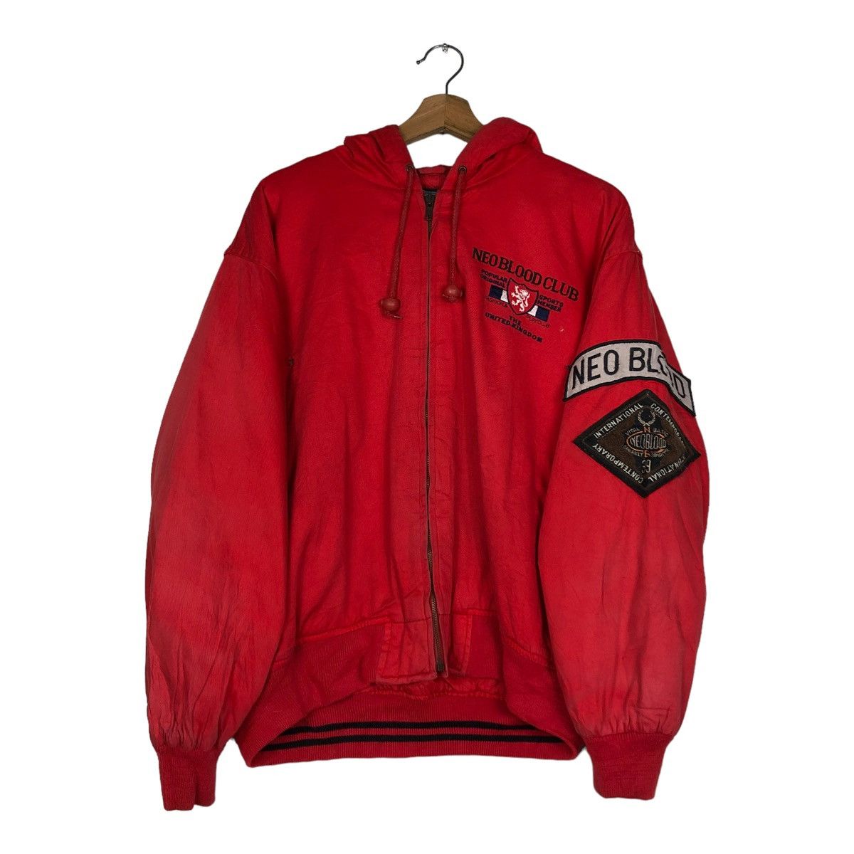 Japanese Brand 🔥VINTAGE RIOT RIOT BOMBER JACKET NEO BLOOD BIG LOGO JAPAN Size US M / EU 48-50 / 2 - 11 Thumbnail