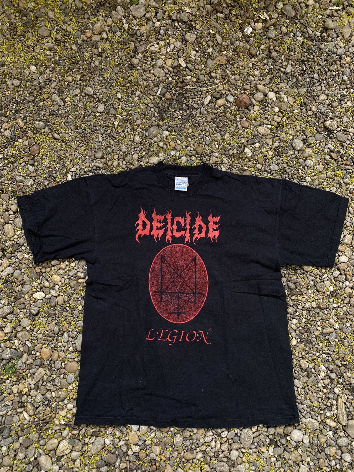 Band Tees × Vintage Vintage Deicide Dark Metal Death Rock Tee Size US XL / EU 56 / 4 - 1 Thumbnail