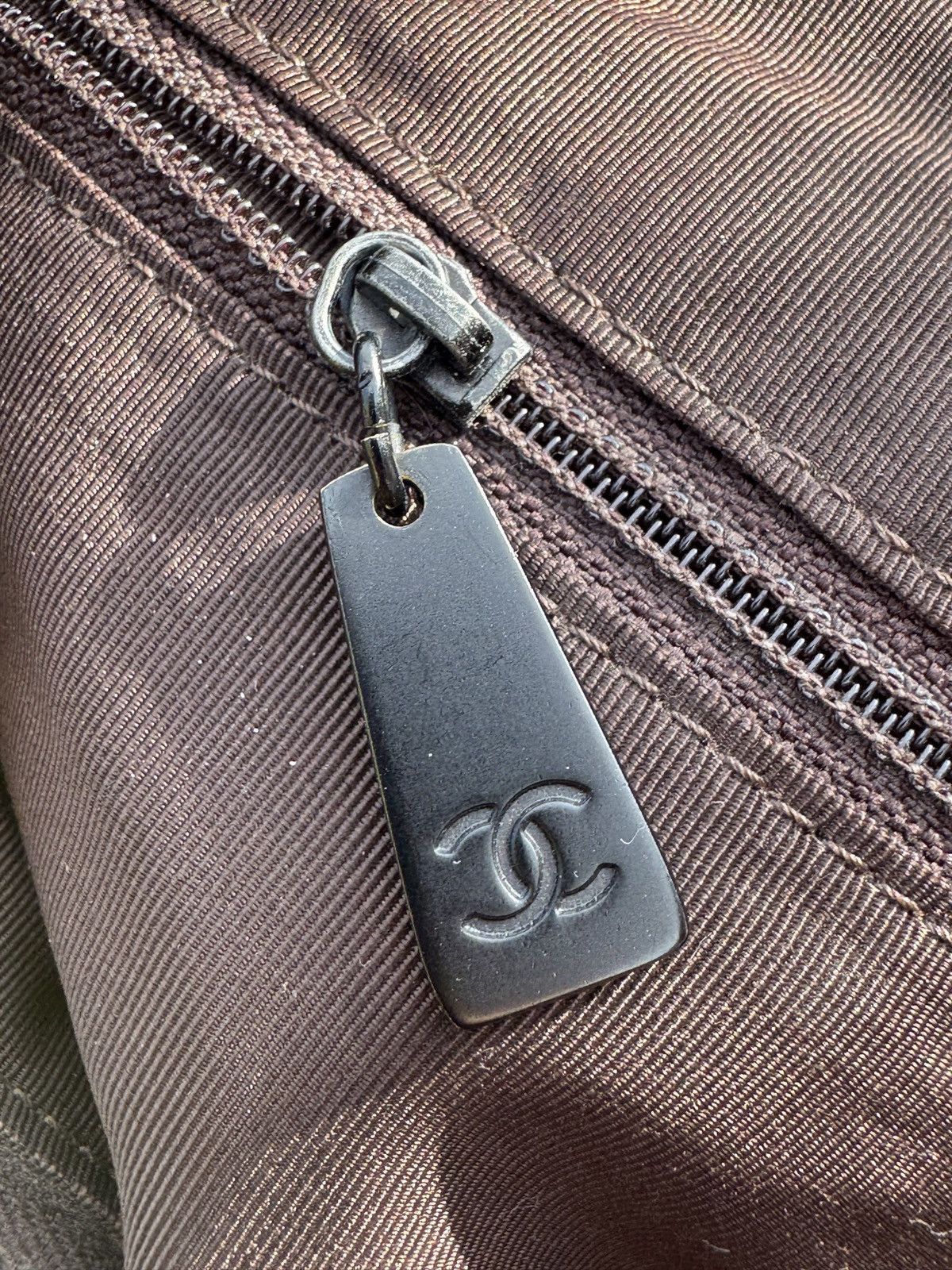 Chanel Chanel Suede Tote Bag Brown CC Logo Tassel Zip Size ONE SIZE - 6 Thumbnail