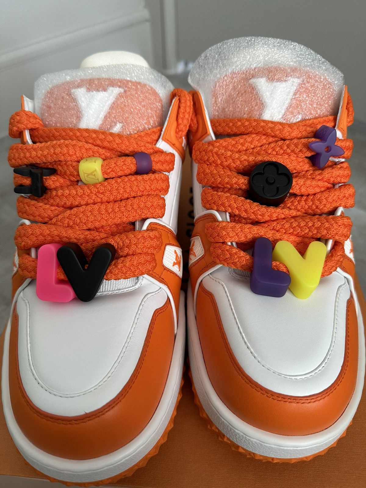 Louis Vuitton LV Trainer Maxi - Orange Size US 9.5 / EU 42-43 - 3 Thumbnail