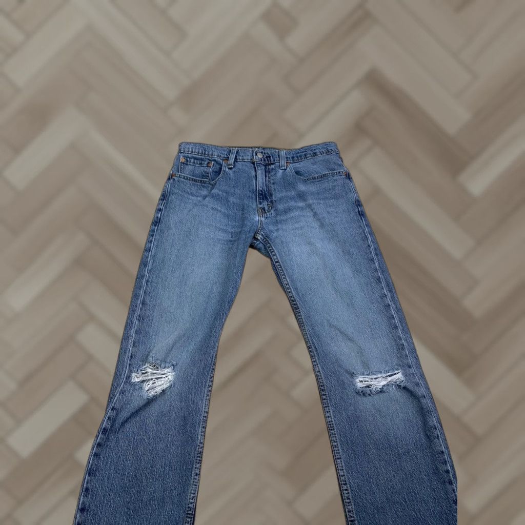 Levi's Levi's 502 Jeans Slim Straight Denim 33x30 Blue Light Wash Men Regular Vintage: No - 5-Pocket Design Size US 33 - 1 Thumbnail