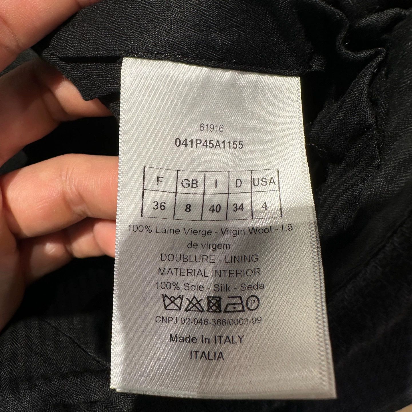 Christian Dior Monsieur Christian Dior apr507 check wool skirt pants 36 Size 26" / US 2 / IT 38 - 4 Thumbnail