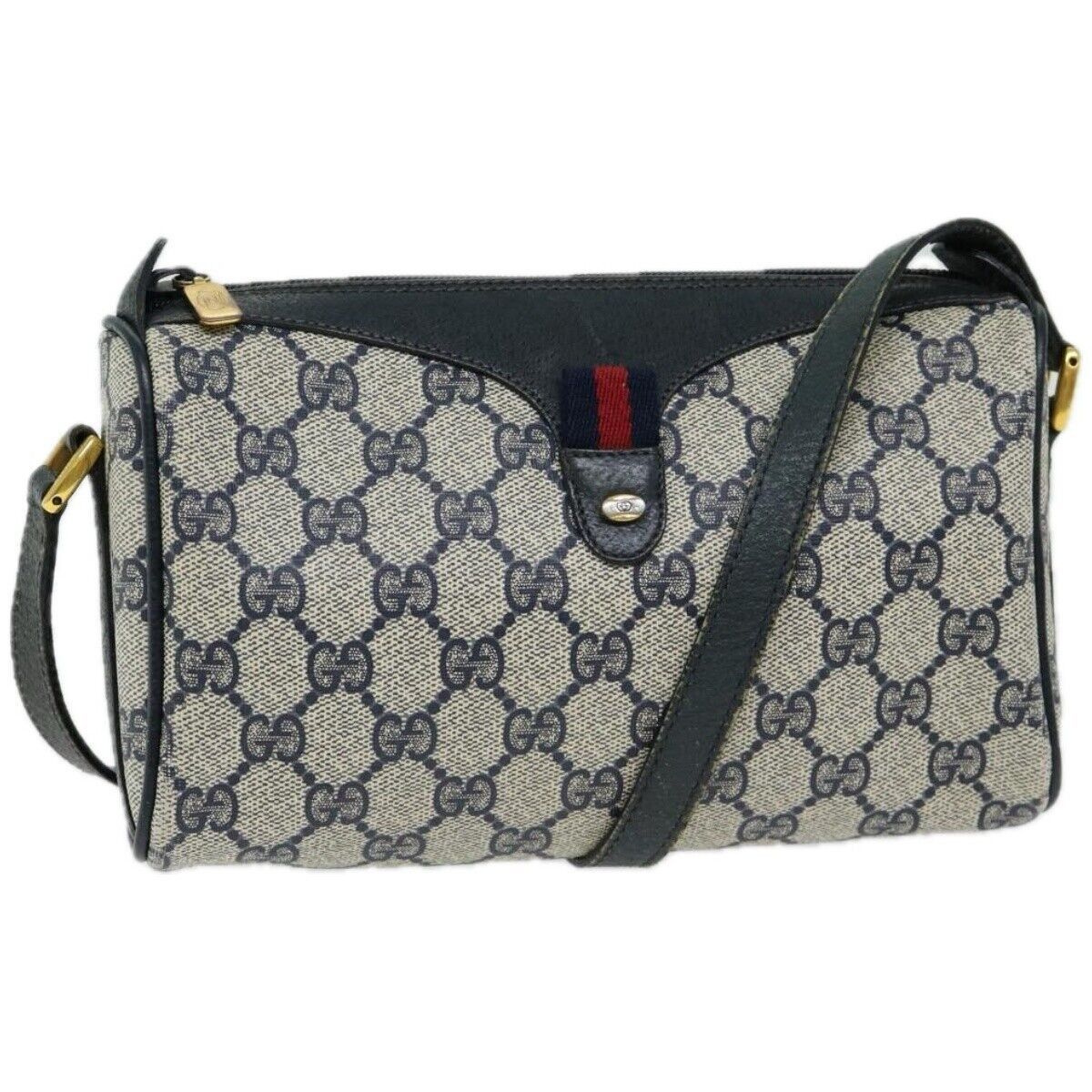 image of Gucci GG Supreme Sherry Line in Navy, Women's