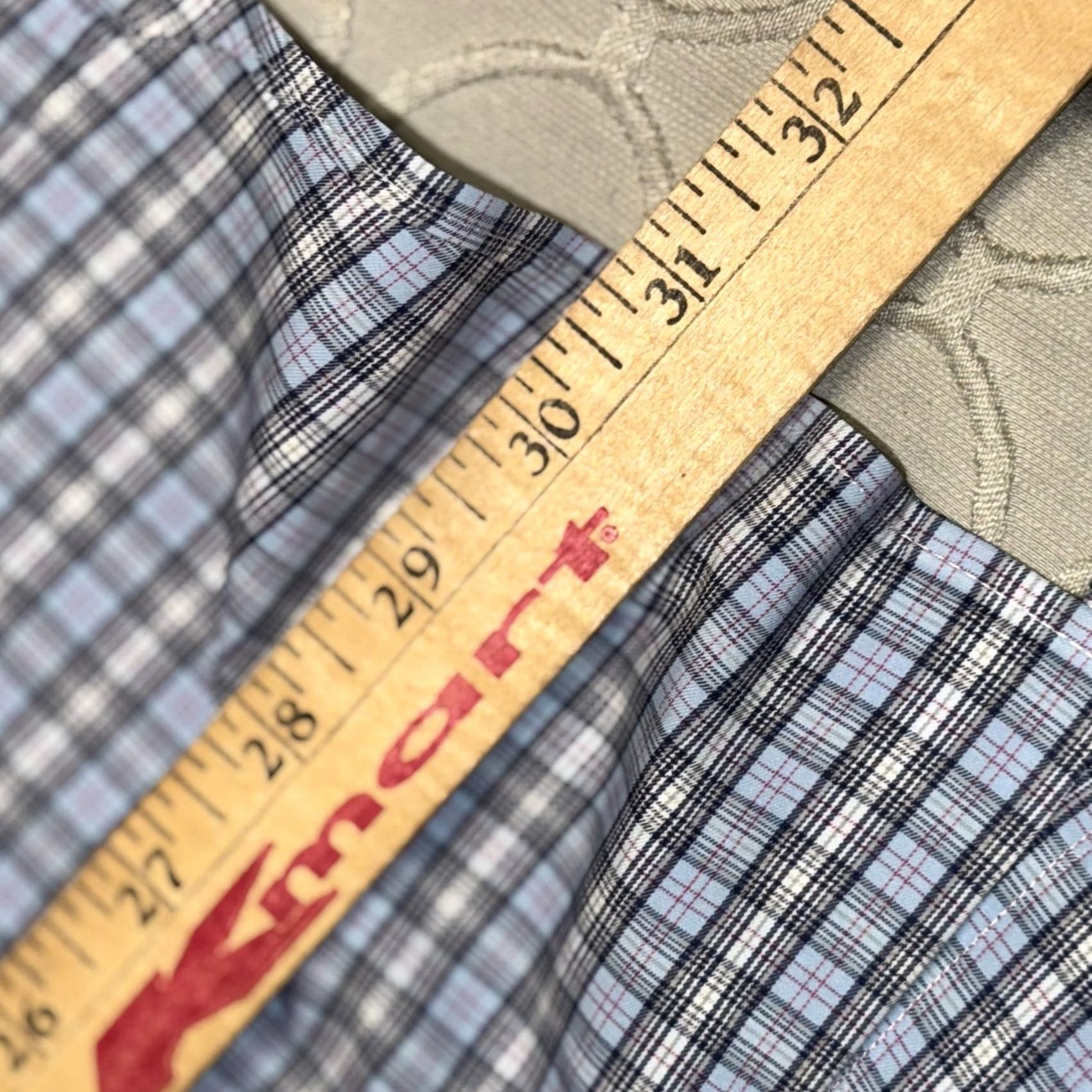 Peter Millar Peter Millar Shirt Mens XL Blue Gray Plaid Button Front Stretch Pocket Size US XL / EU 56 / 4 - 7 Thumbnail