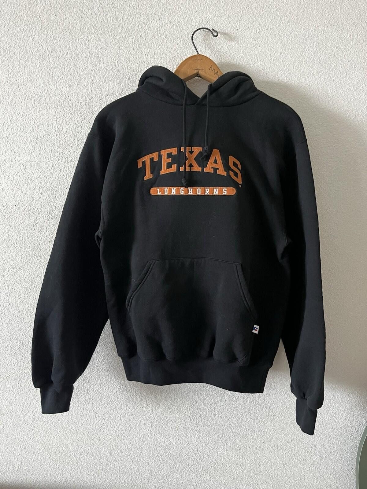 Russell Athletic VTG Russell Athletic UT Longhorns Embroidered Hoodie S Black Size US S / EU 44-46 / 1 - 1 Thumbnail