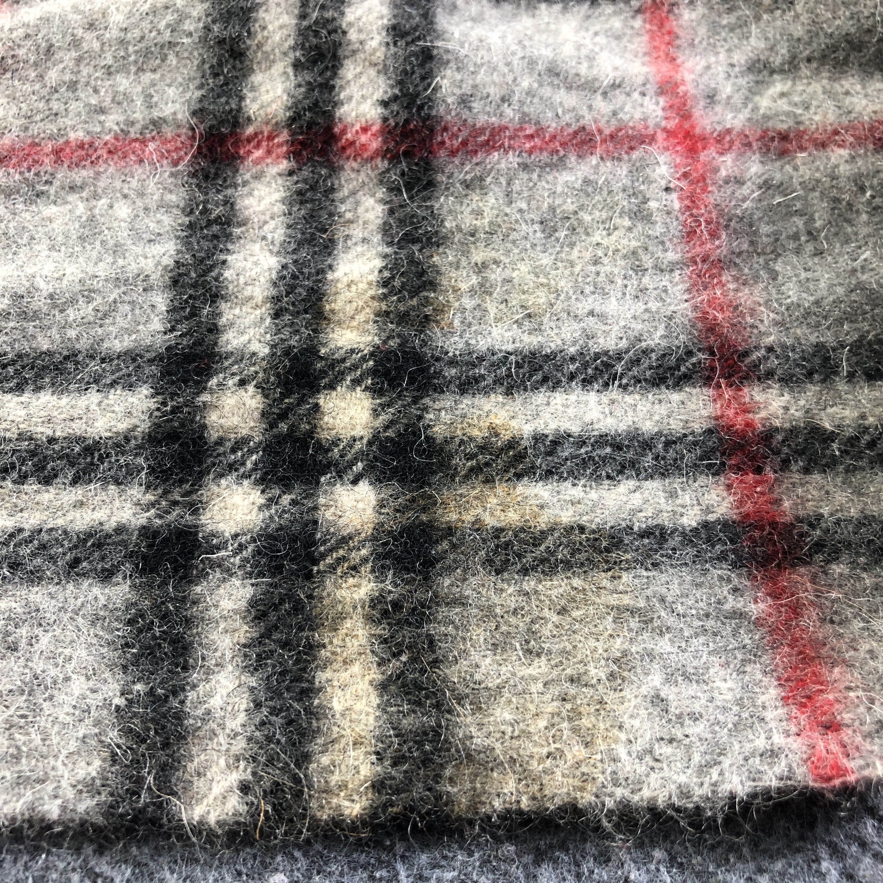 Burberry Burberrys Nova Check Grey Wool Scarf Muffler V2700 Size ONE SIZE - 7 Thumbnail