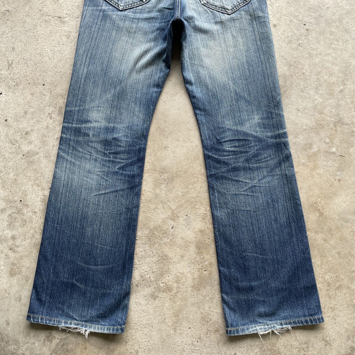 Japanese Brand Vintage Flare Lee Distressed Faded Jeans Denim Pants W29 Size US 29 - 14 Thumbnail