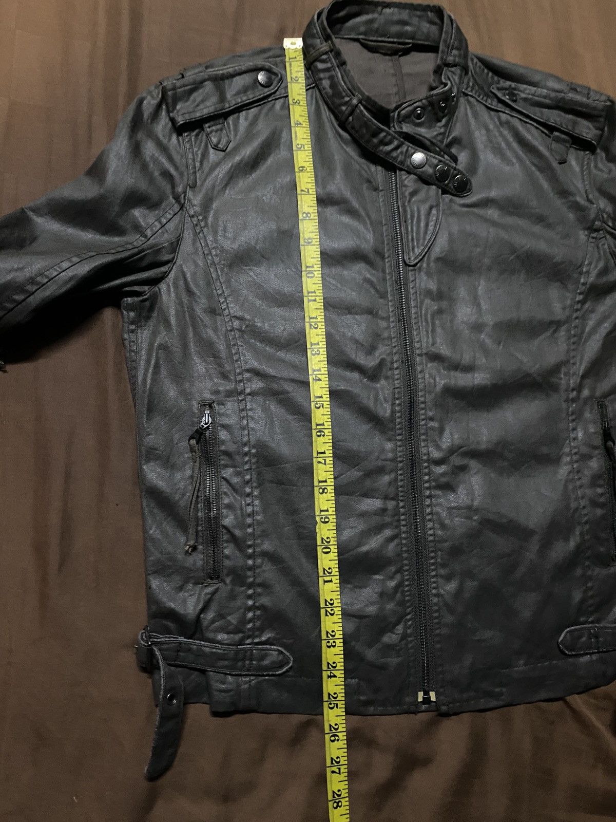 Japanese Brand M.F. Editorial Black Bikers Jacket Size US L / EU 52-54 / 3 - 11 Thumbnail