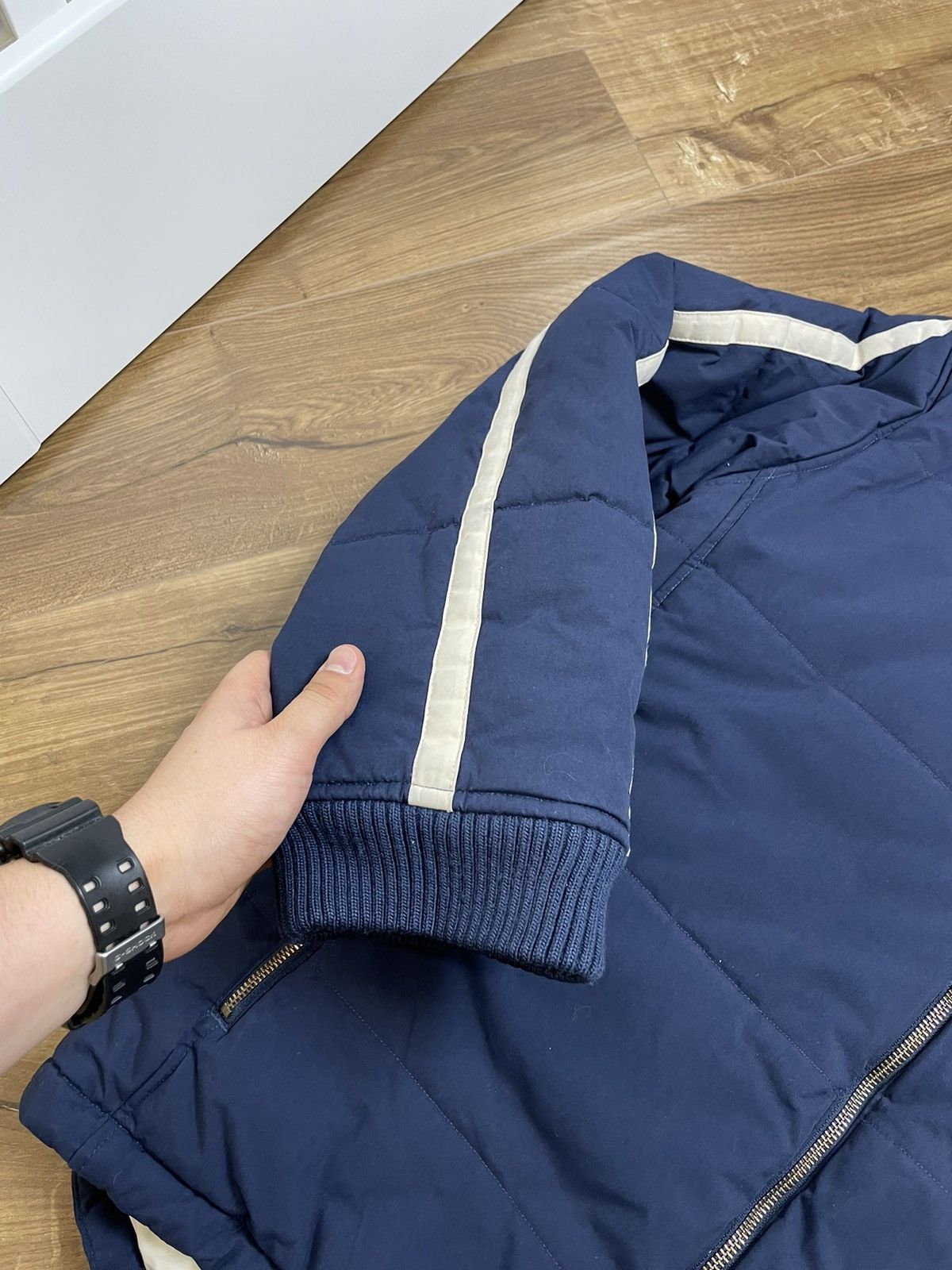 Nike × Vintage Vintage Nike Y2K Style Athletic 1971 Blue Puffer Jacket Size US M / EU 48-50 / 2 - 9 Thumbnail