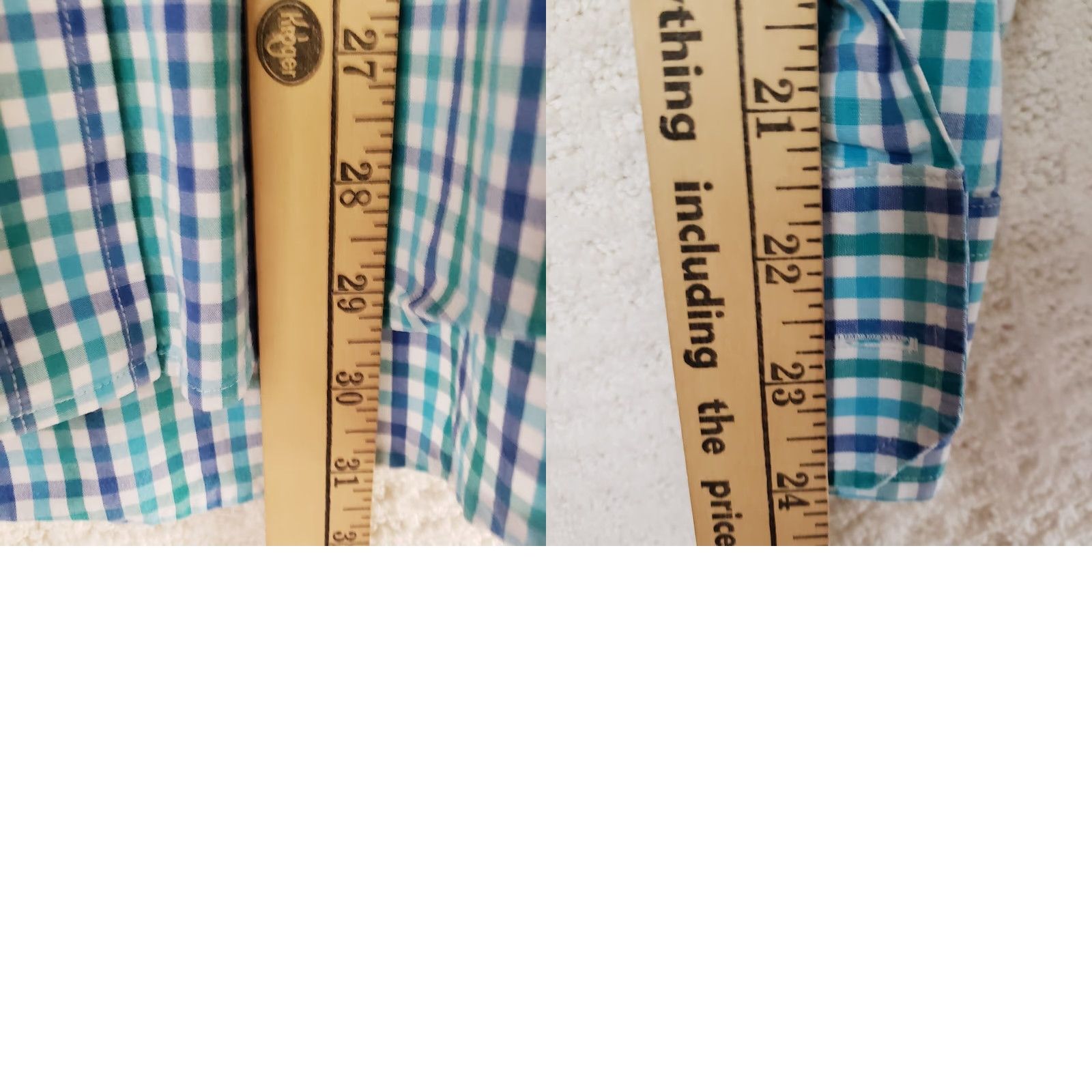 Southern Tide Southern Tide Shirt Men L Blue Green Check Classic Fit Long Sleeve Pocket Size US L / EU 52-54 / 3 - 9 Thumbnail