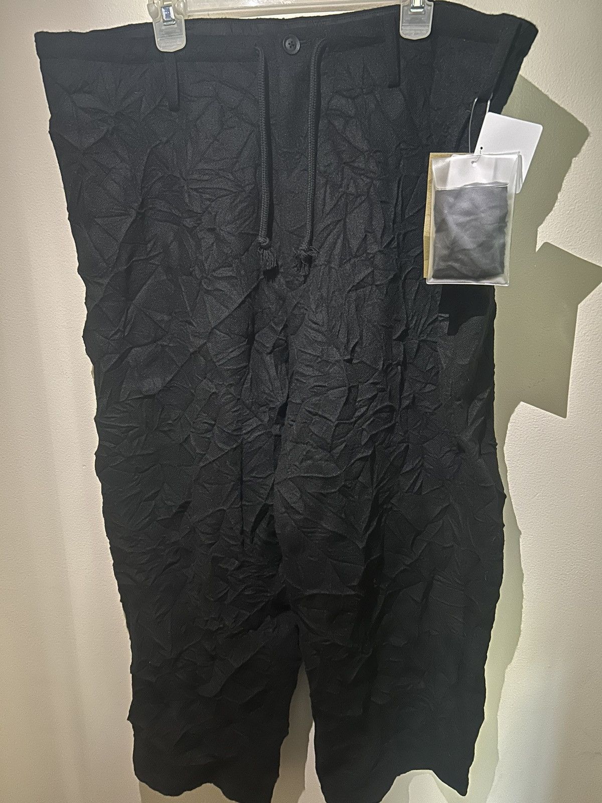 Yohji Yamamoto Wool Wrinkle Drawstring Pants Size US 32 / EU 48 - 5 Thumbnail