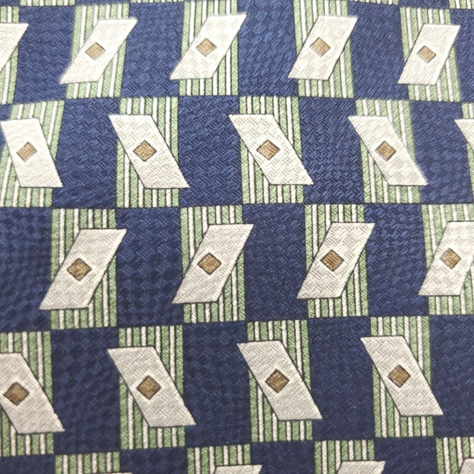 Kenneth Cole Kenneth Cole New York Wide Blue Silk Tie Size ONE SIZE - 2 Thumbnail