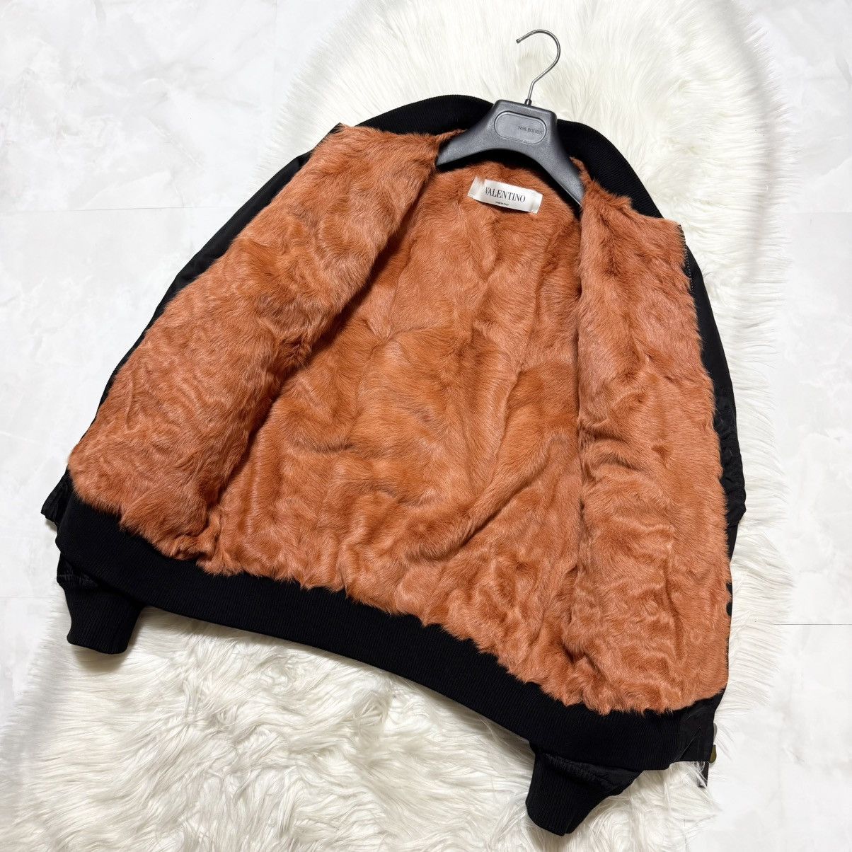 Valentino Authentic Valentino VLTN Goat Fur Military Bomber Jacket Size US S / EU 44-46 / 1 - 8 Thumbnail