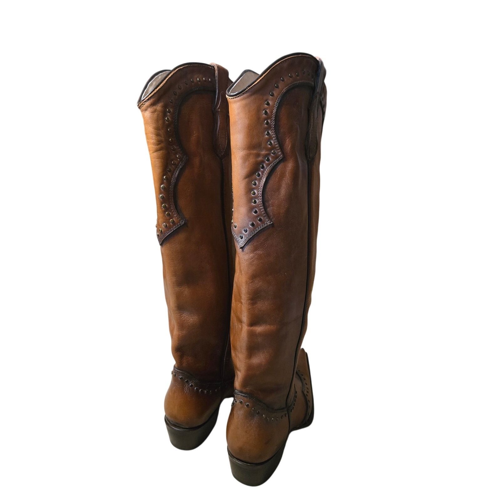 Palm Angels Desert Angels High Western Leather Boots Size 8 Size US 8 / IT 38 - 4 Thumbnail