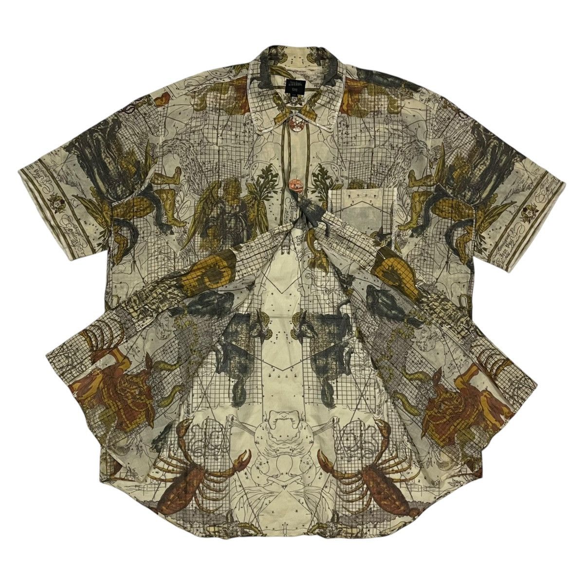 Jean Paul Gaultier × Vintage 💥RARE🔥SS94 Jean Paul Gaultier Run Away Zodiac Shirt Size US M / EU 48-50 / 2 - 2 Thumbnail
