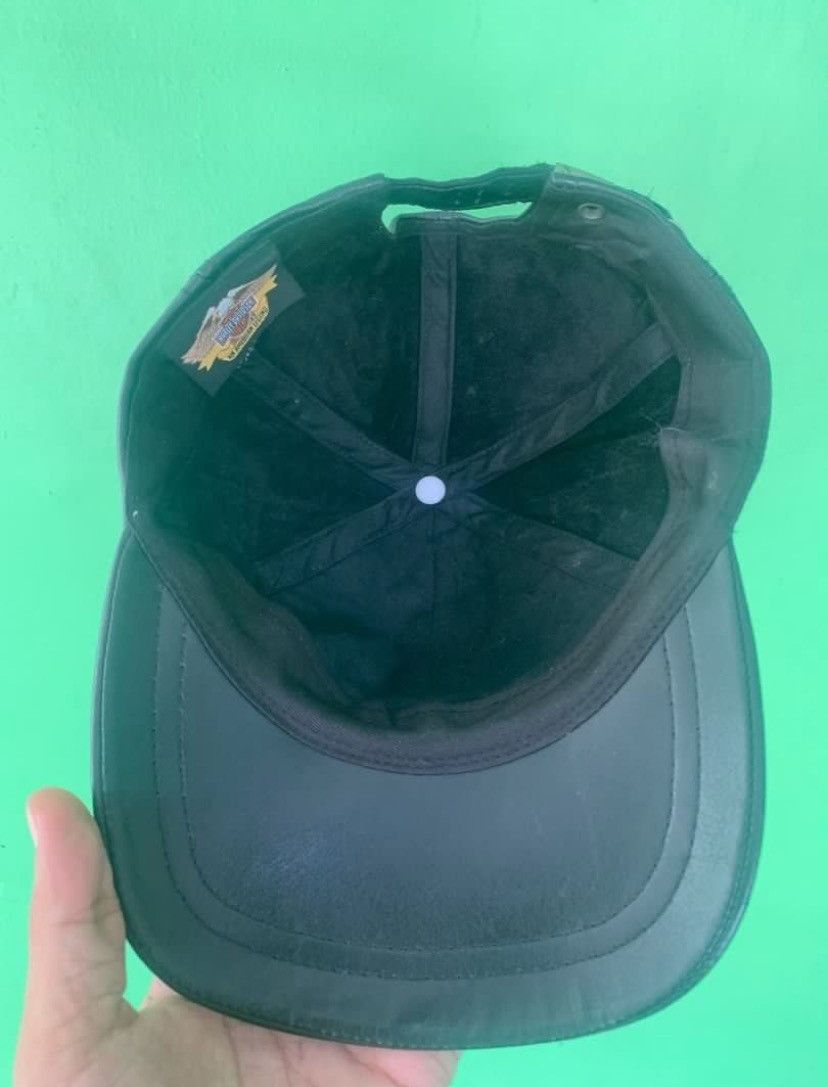 Vintage Harley Davidson 100th Anniversary Leather Cap Size ONE SIZE - 4 Thumbnail