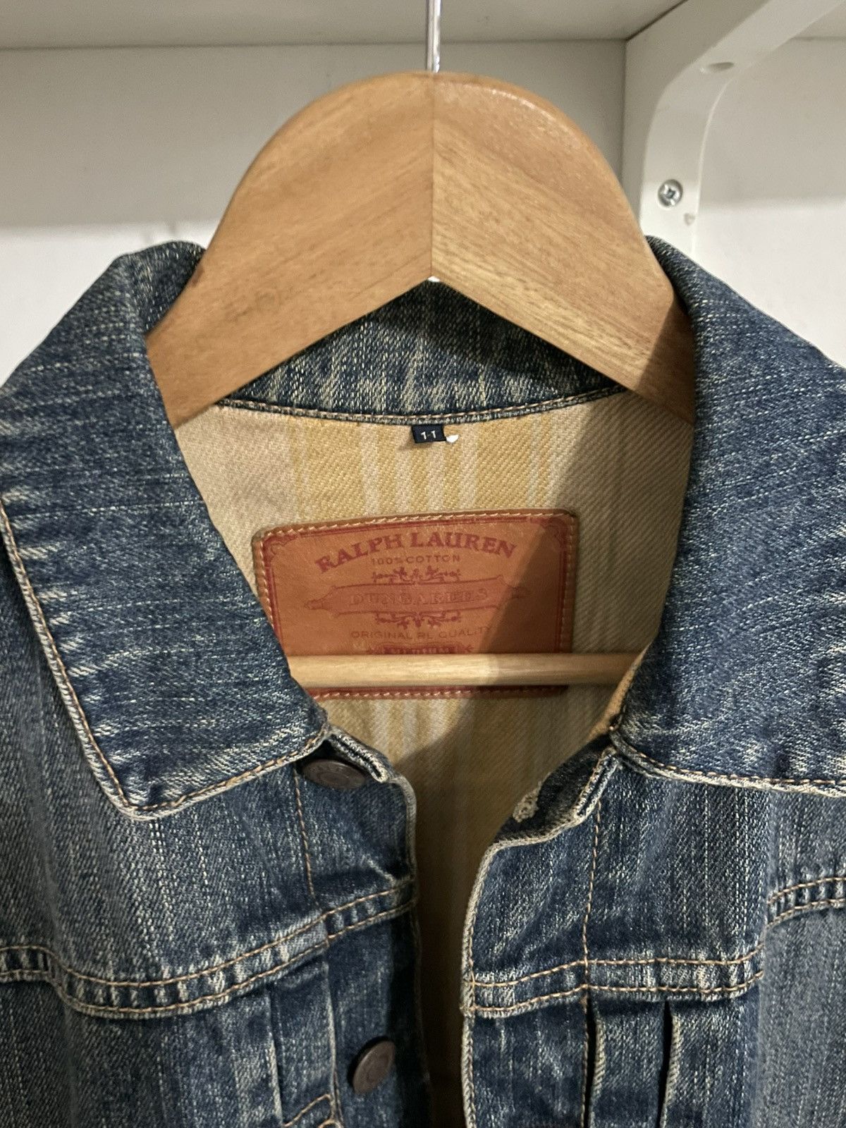 RRL Ralph Lauren × Ralph Lauren Ralph Lauren Type 2 Denim Jacket With Stripe Insulation Size M / US 6-8 / IT 42-44 - 5 Thumbnail