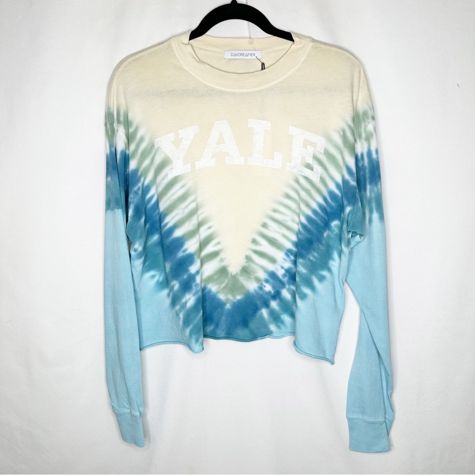 Daydreamer DAYDREAMER Yale Beach View Cropped Tie Dye Pullover NWT XS Size XS / US 0-2 / IT 36-38 - 2 Thumbnail
