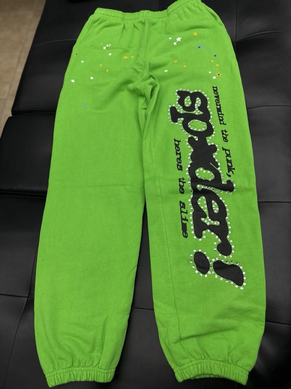 Other Sp5der Worldwide Slime Green Sweats Young Thug Spider (M) Size US 32 / EU 48 - 1 Thumbnail