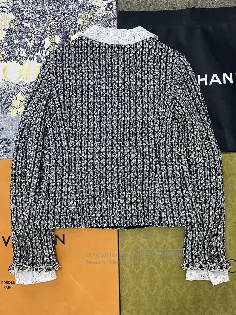 Chanel Chanel Black and white plaid heavy-weight beaded two-pocke Size XS / US 0-2 / IT 36-38 - 3 Thumbnail