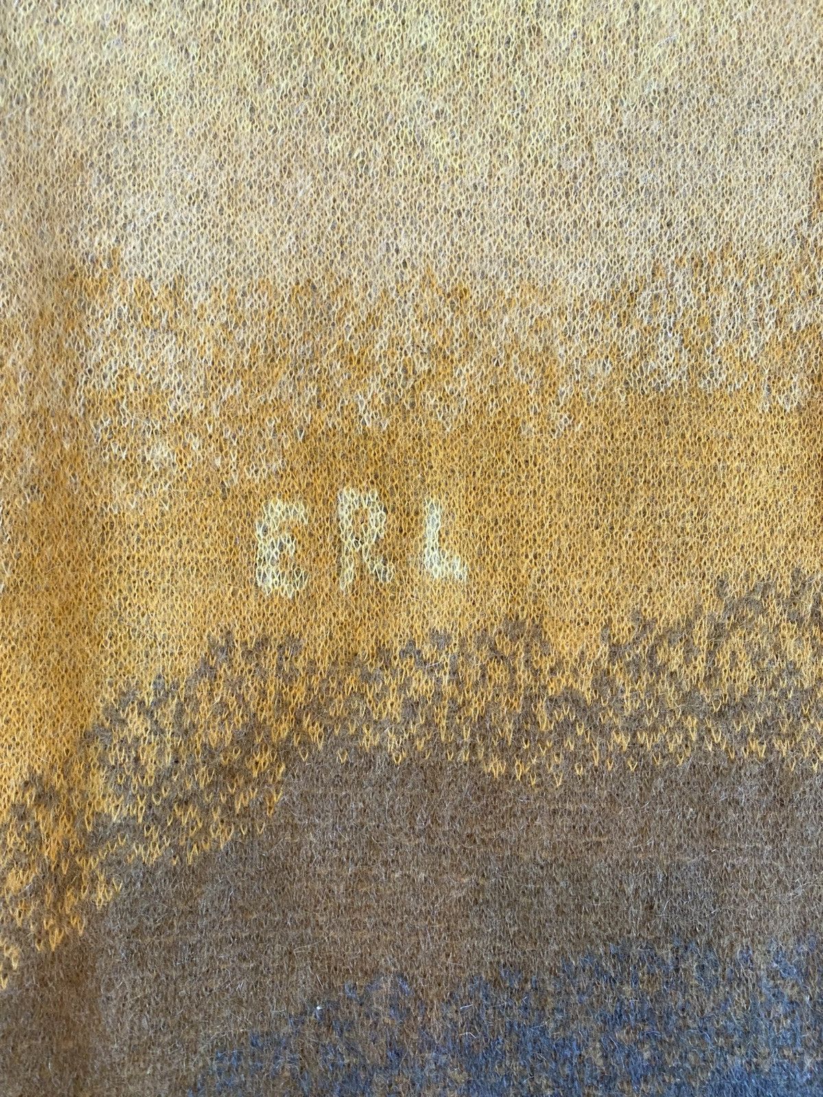 ERL ERL Mohair Alpaca Wool Knit Yellow Size M Size US M / EU 48-50 / 2 - 2 Thumbnail