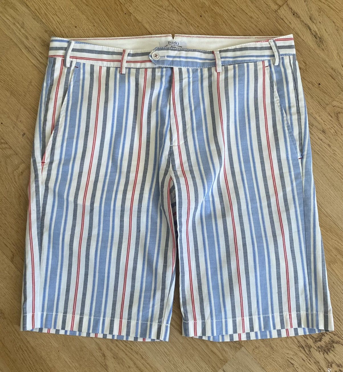 🔥Old Money🔥 Paul&shark x Bürki les Collection Striped Shorts