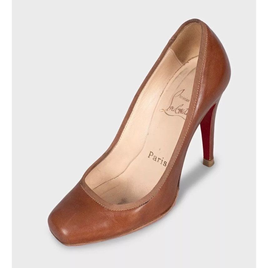 Christian Louboutin Christian Louboutin Brown Leather Pumps 35.5 Size US 4.5 / IT 34.5 - 3 Thumbnail