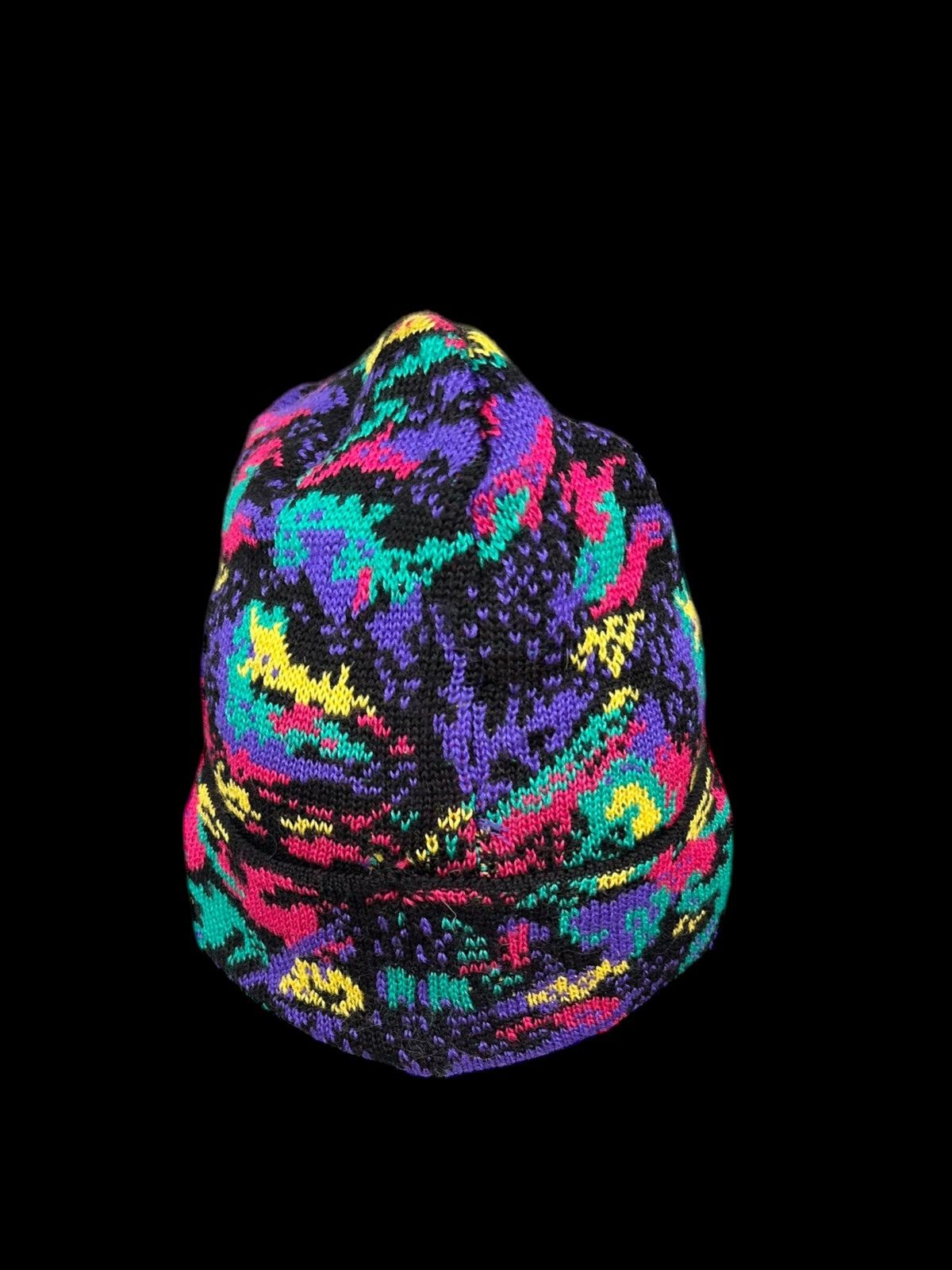 Japanese Brand × Kapital × Vintage Vintage Japanese Style knitt Beanie Hats Rare Design 🎌☠️🎌☠️☠️ Size ONE SIZE - 5 Thumbnail