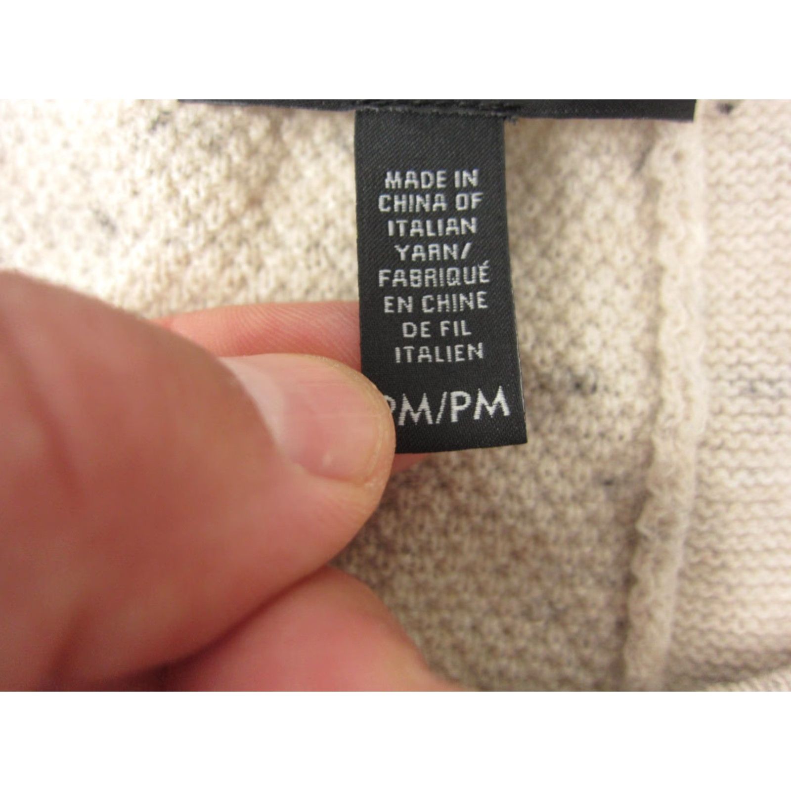 Eileen Fisher Eileen Fisher Sweater Womens Petite PM M Beige Crew Neck Long Sleeve Open-Knit Pullover Casual Knit Wool Cotton Nylon Holiday 80s 90s Classic Womens Size M / US 6-8 / IT 42-44 - 4 Thumbnail