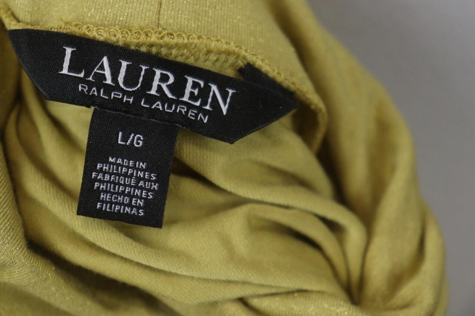 Lauren Ralph Lauren Lauren Ralph Lauren Yellow High Neck Blouse Top Size L Size L / US 10 / IT 46 - 11 Thumbnail