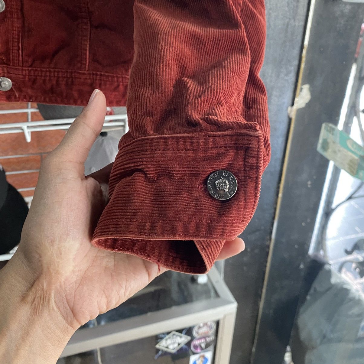 Versace Jeans Couture VINTAGE RARE🔥 Versace Jeans Couture Corduroy Denim Jacket Size US S / EU 44-46 / 1 - 8 Thumbnail