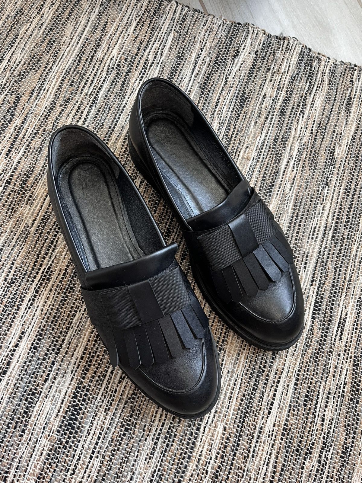 Vintage Vintage Leather Loafers black formal shoes minimalistic Size US 7.5 / IT 37.5 - 6 Thumbnail