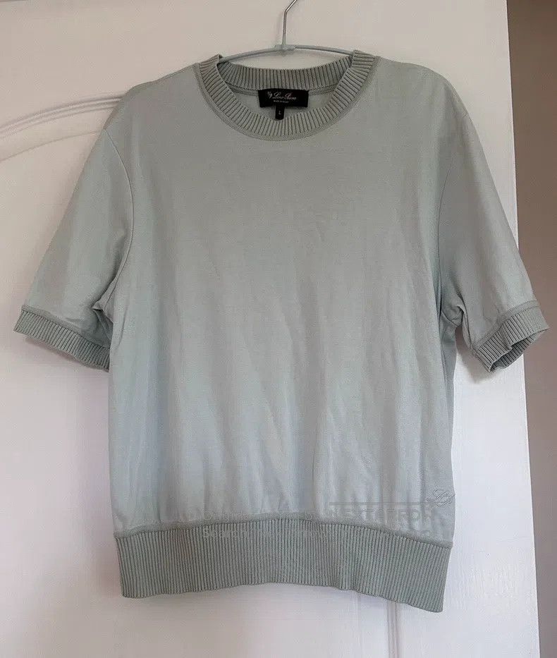 Loro Piana Loro Piana Women's Short Sleeve Shirt Size L / US 10 / IT 46 - 1 Thumbnail