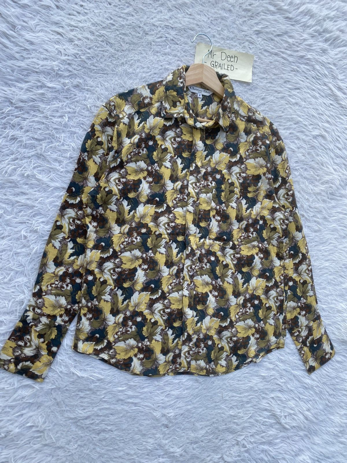 Christian Dior Monsieur Rare Vintage 90s Christian Dior Florals Buttoned Shirt Size US M / EU 48-50 / 2 - 3 Thumbnail
