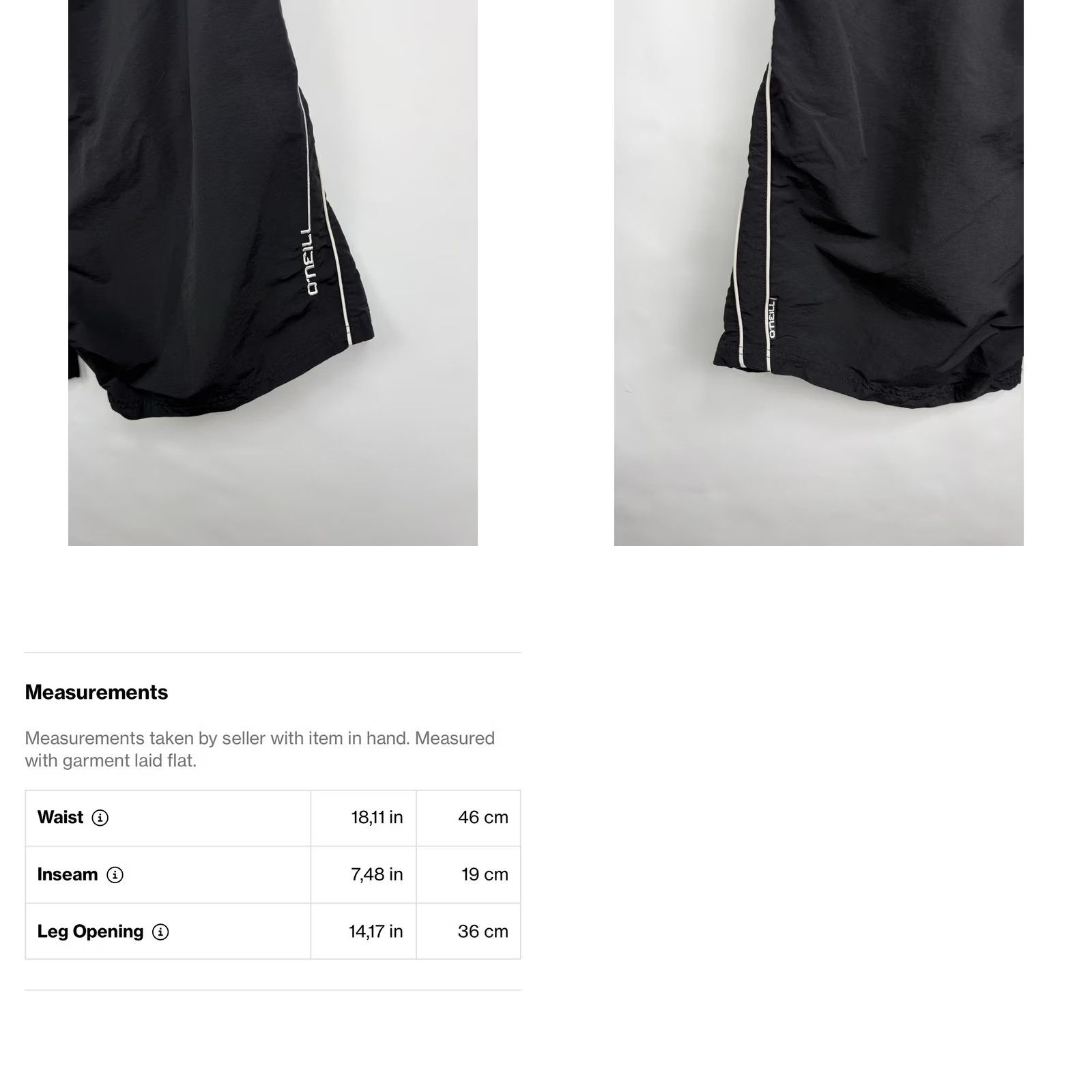 O'Neill VINTAGE O’Neill Beach Surf Shorts 2XL Men Black XXL 90s Y2K Rare Retro Hype Size US 39 - 8 Thumbnail