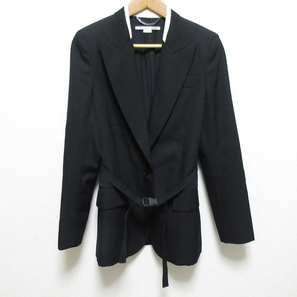 Stella McCartney Stella Mccartney Stella McCartney Belted Single Tailored Jacket Textile Outerwear 603700 DUTY FREE for USA Size ONE SIZE - 1 Thumbnail