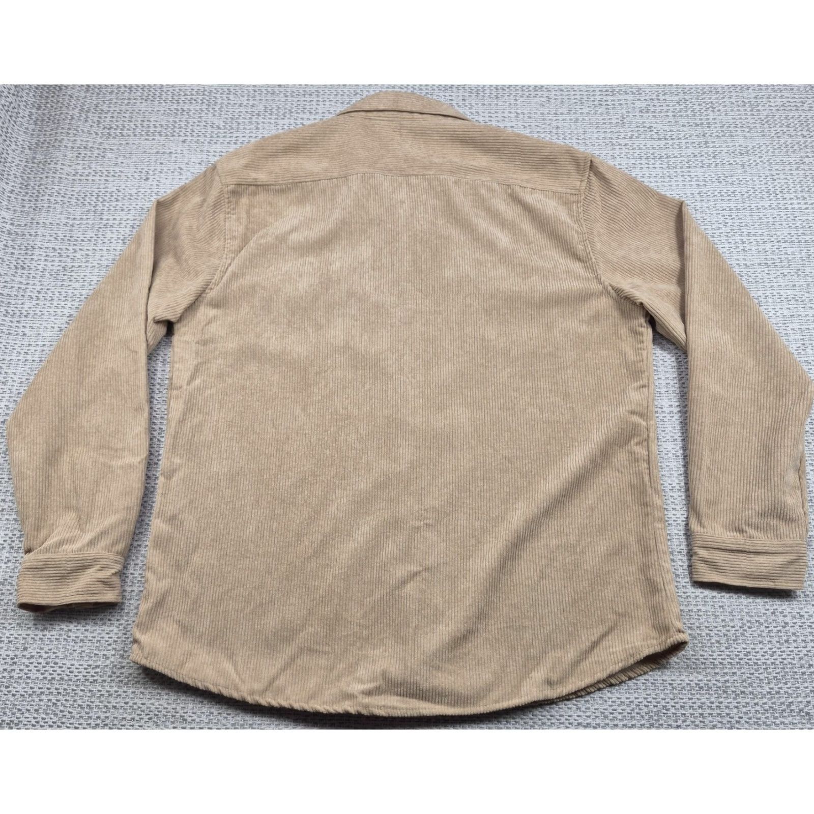CO VINTAGE Molokai Surf Co Button Up Shirt Flannel Mens XL Tan Corduroy Long Sleeve Casual Size US XL / EU 56 / 4 - 6 Thumbnail