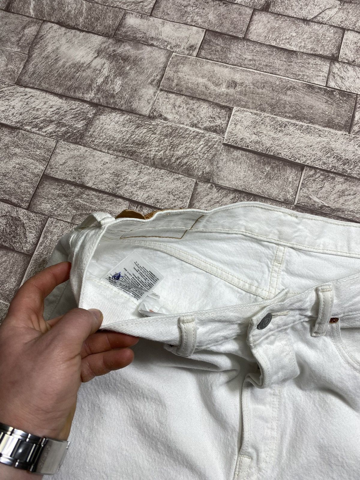 Levi's Vintage Clothing White Jeans Shorts Levi’s Vintage 501 sz 33 L Size US 32 / EU 48 - 5 Thumbnail