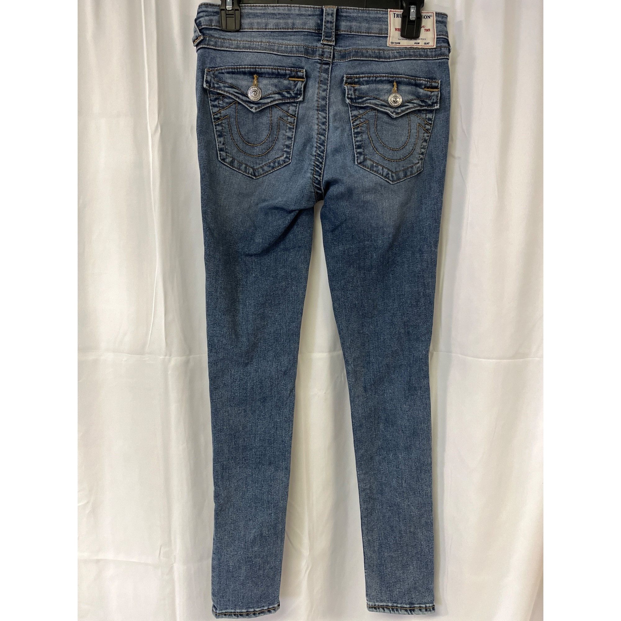 True Religion True Religion Women's Blue Jeans/Mid Rise/Skinny Sz 28 SKU 4 Size 28" / US 6 / IT 42 - 3 Thumbnail