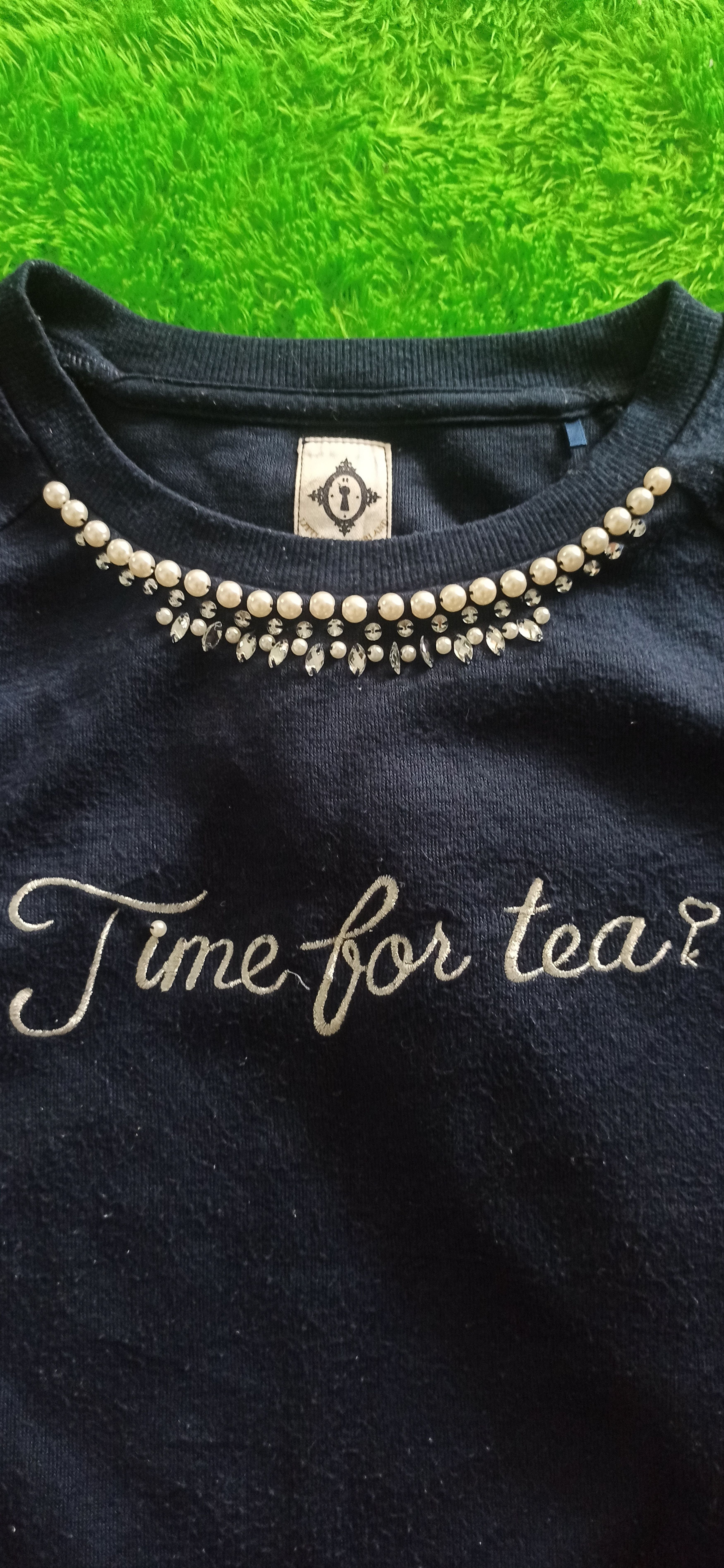 Disney × Japanese Brand × Vintage Disney x Time for Tea Embroidery Sweatshirt Knit Size M / US 6-8 / IT 42-44 - 3 Thumbnail